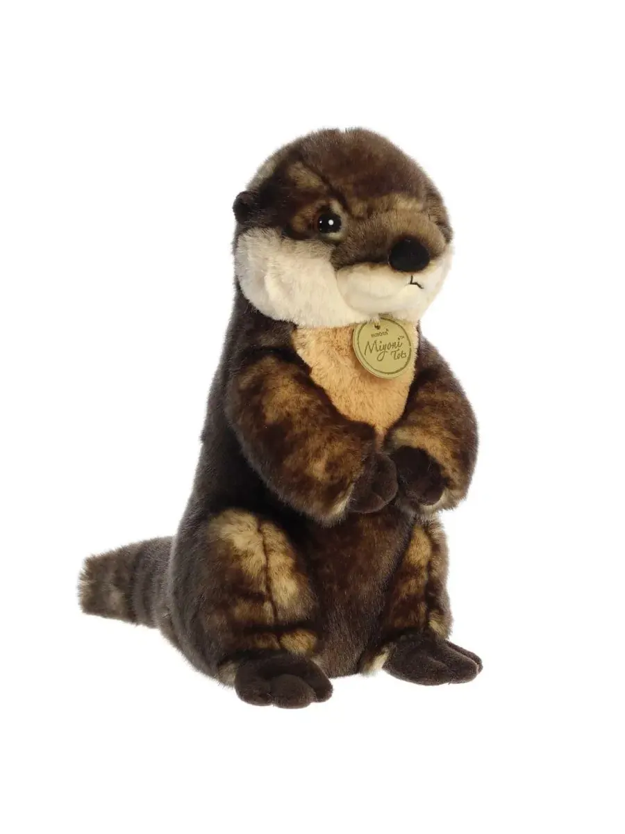 Мягкая игрушка-выдра Miyoni Tots Sitting Pretty River Otter Aurora — изображение 2 из 5, коричневый