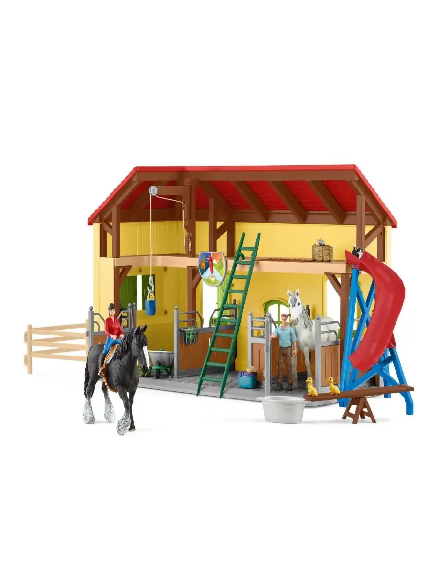 Игровой набор конюшня с лошадьми Schleich