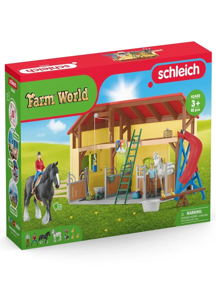 Игровой набор конюшня с лошадьми Schleich — изображение 4 из 8, мульти