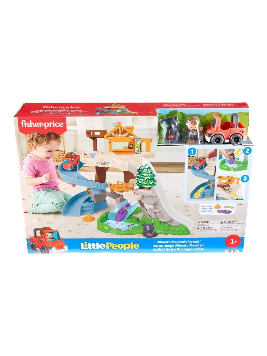 Игровой набор Горный склон Fisher Price, с машинкой и фигурками — изображение 2 из 6, нет цвета