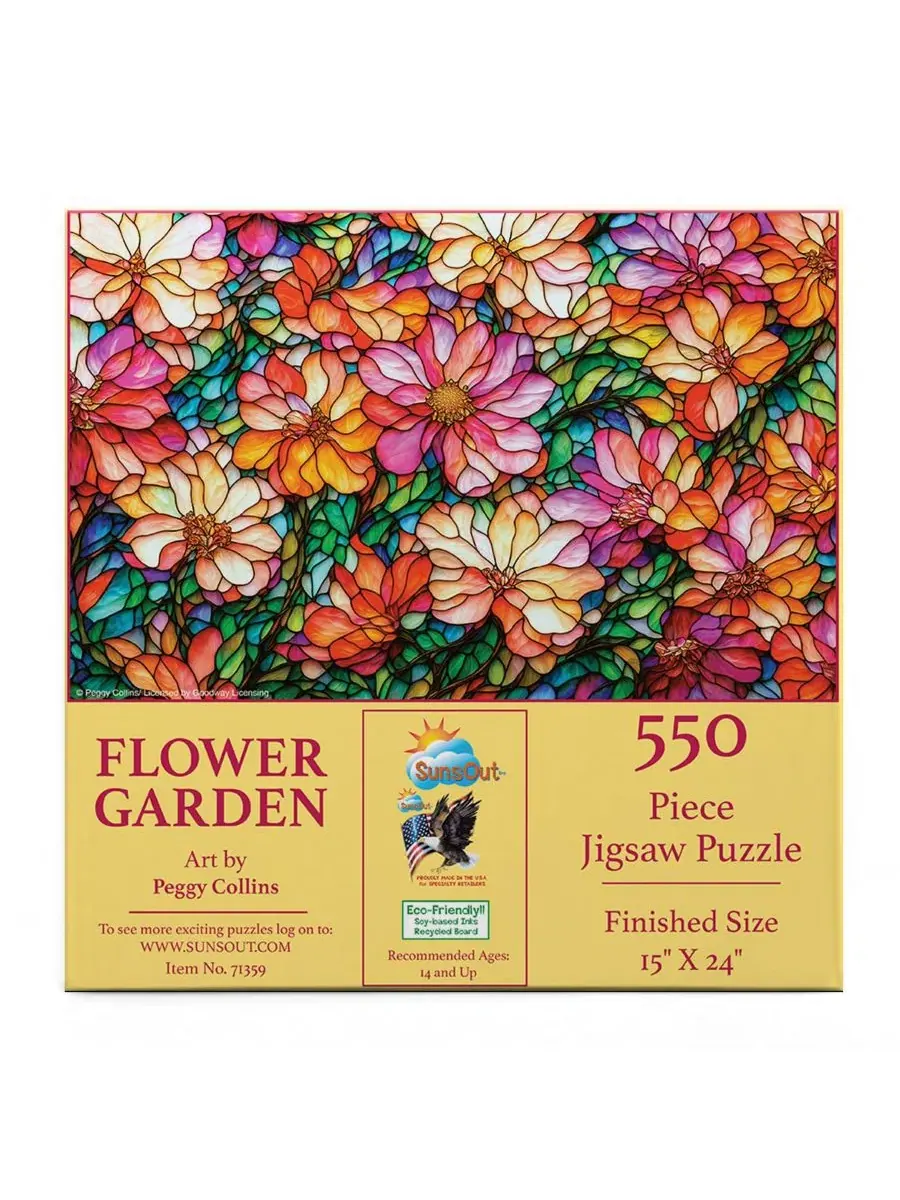 Пазл Flower Garden 550 элементов SunsOut — изображение 3 из 4, нет цвета