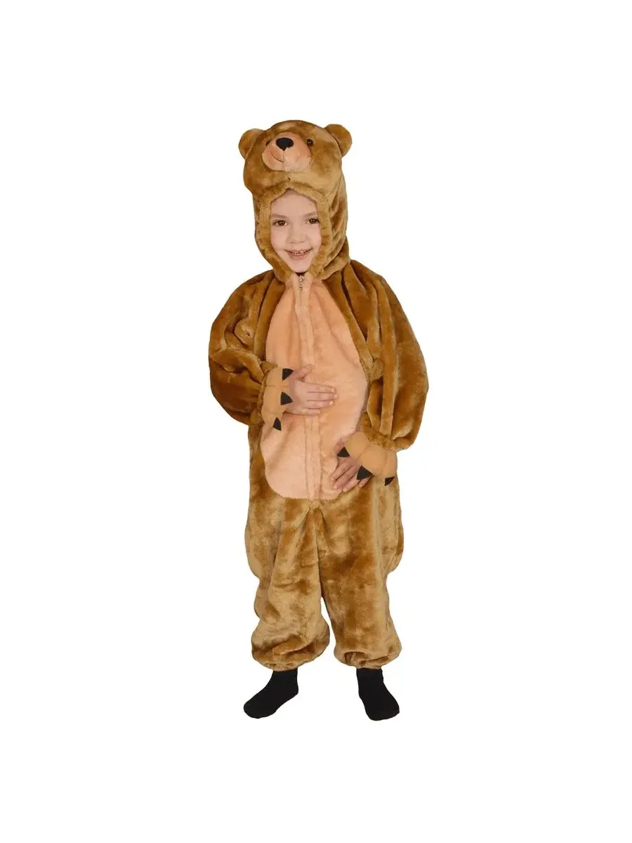 Детский костюм бурого медведя в виде комбинезона Dress Up America