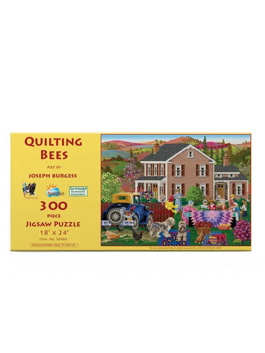 Пазл Quilting Bees из 300 деталей для взрослых Sunsout — изображение 2 из 5, нет цвета