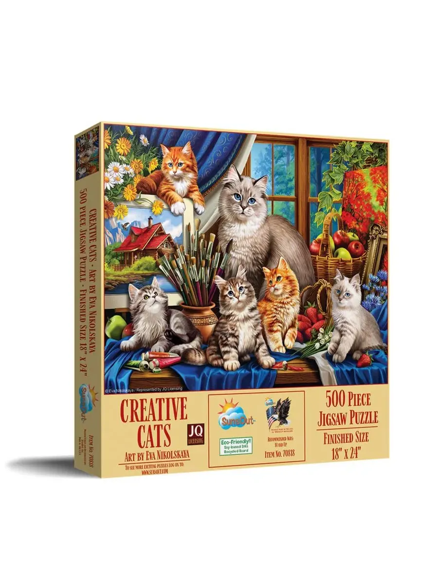 Пазл Creative Cats 500 элементов, 38x61 см SunsOut