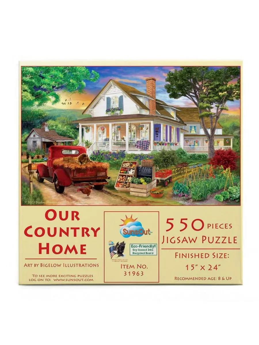 Пазл 550 элементов Our Country Home SunsOut — изображение 3 из 4, нет цвета
