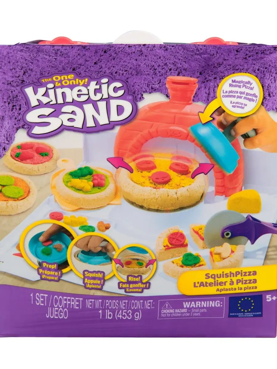 Игровой набор SquishPizza Rising Kinetic Sand