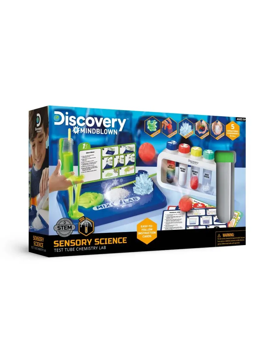 Набор для лабораторных работ по химии в пробирках для сенсорной науки Discovery — изображение 4 из 5, белый