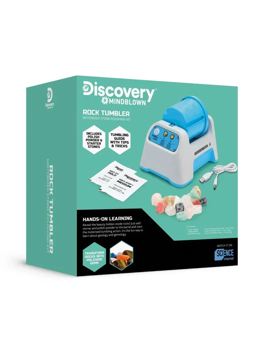 Впечатляющий набор моторизованной галтовочной машины для камней Discovery — изображение 6 из 6, синий