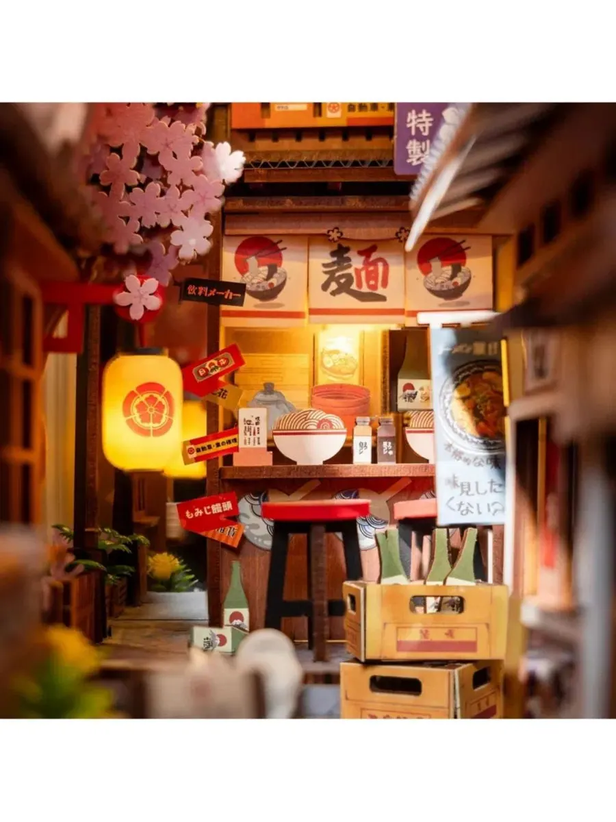 3D-пазл Sakura Wine Alley Wooden Model Robotime — изображение 4 из 8, нет цвета