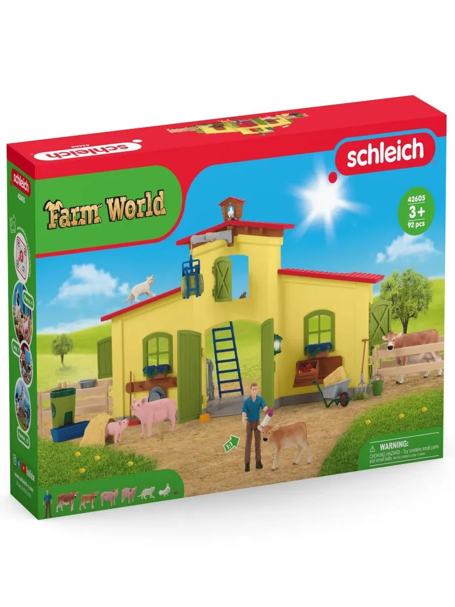 Большой игровой набор «Фермерский мир» Schleich — изображение 2 из 7, мульти