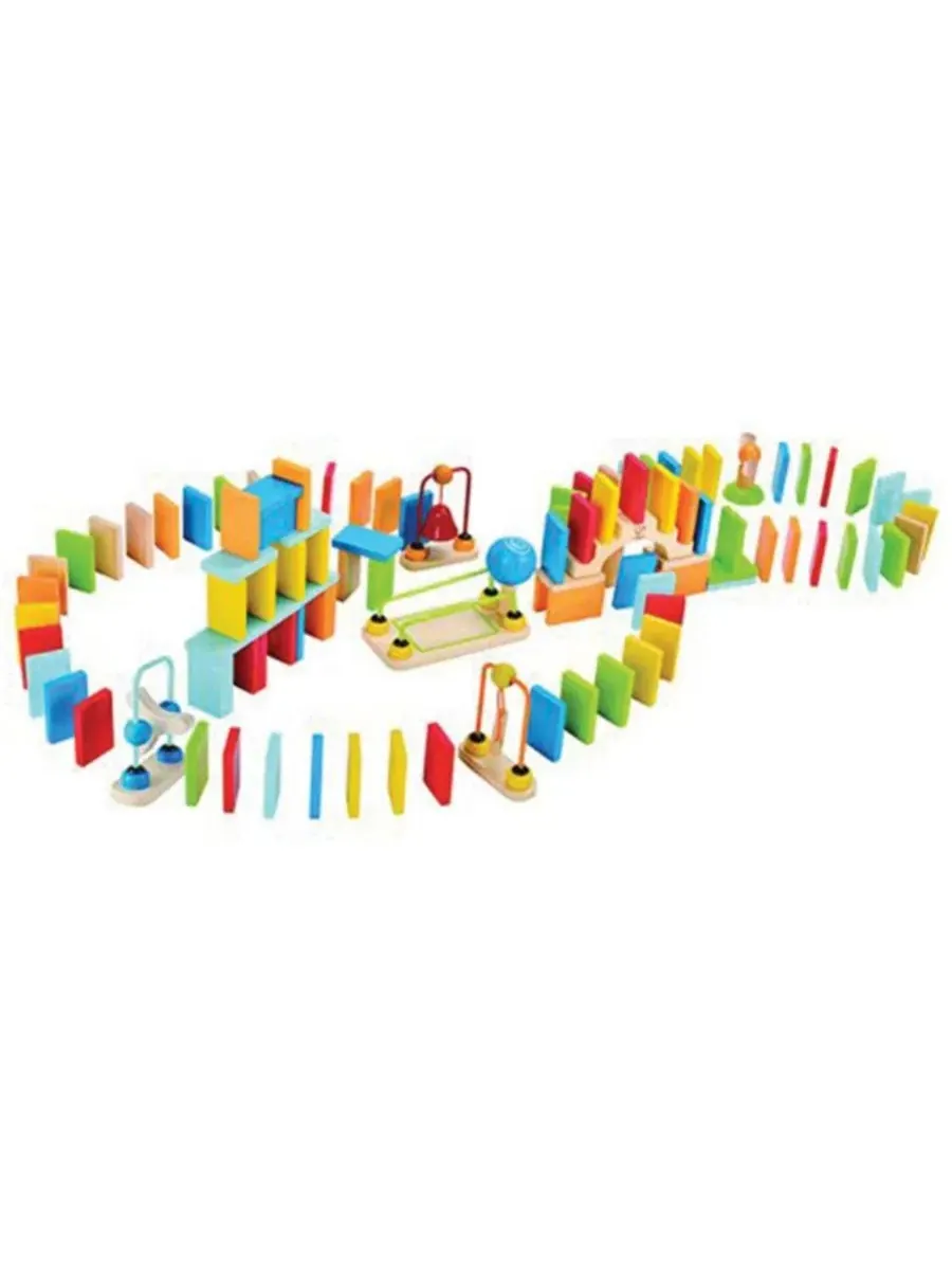 Конструктор домино Dynamo - 107 деталей Hape — изображение 2 из 4, мульти
