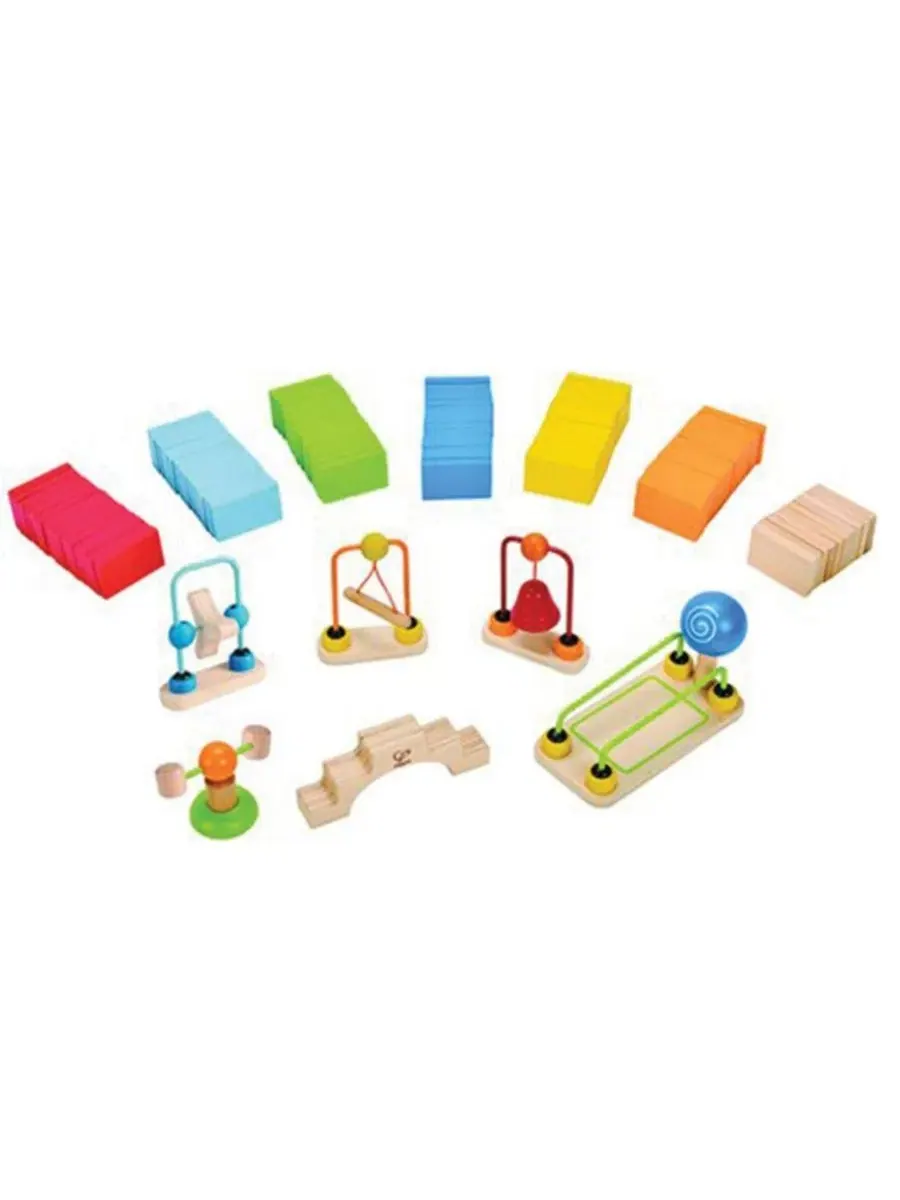 Конструктор домино Dynamo - 107 деталей Hape — изображение 4 из 4, мульти