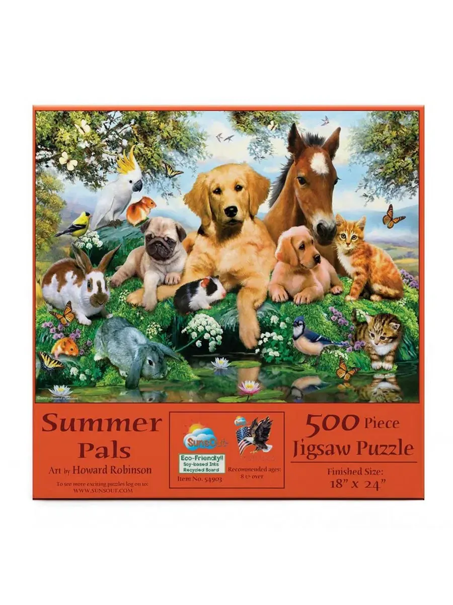 Пазл Summer Pals из 500 деталей для взрослых Sunsout — изображение 4 из 5, нет цвета