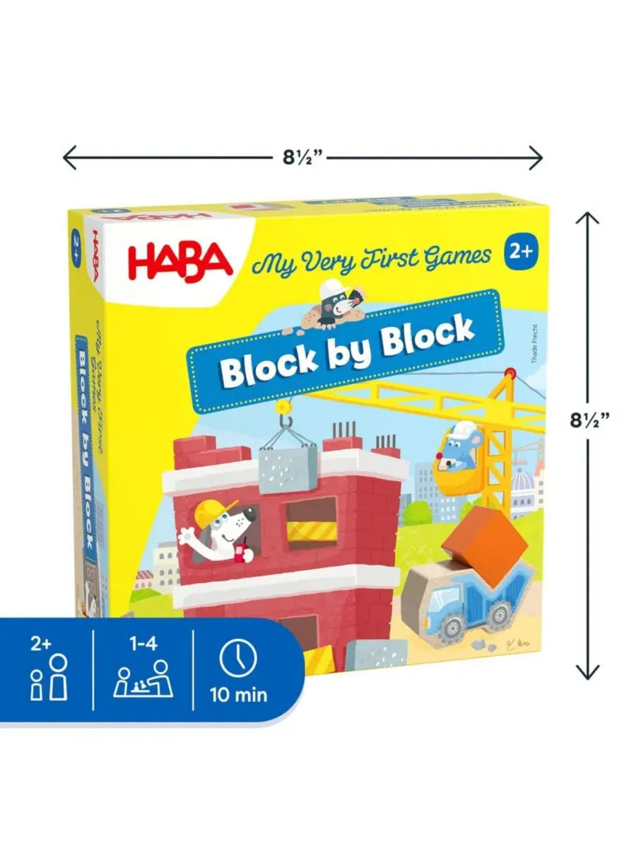 Настольная игра-конструктор My Very First Games Block by Block Haba — изображение 8 из 8, нет цвета