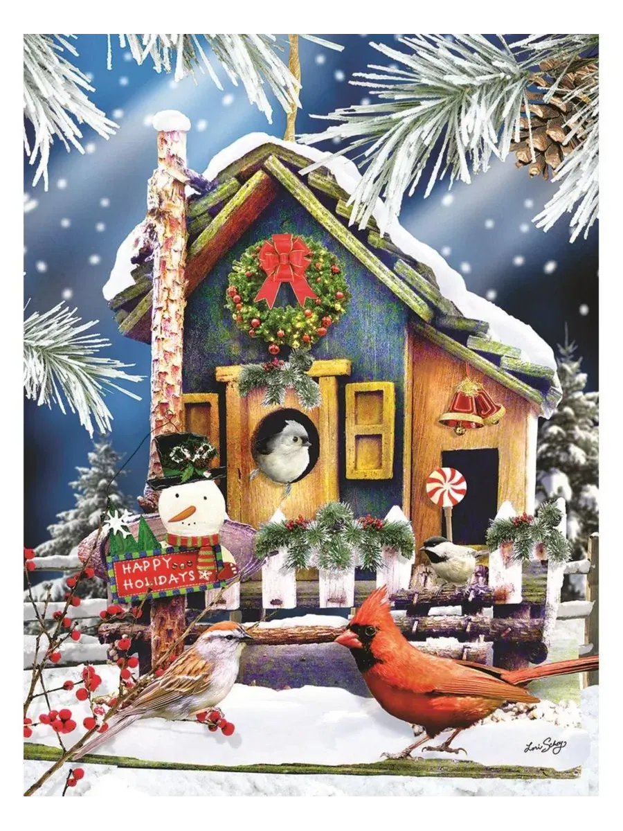 Пазл 500 элементов «Holiday Birdhouse» SunsOut, 45×60 см — изображение 2 из 5, нет цвета