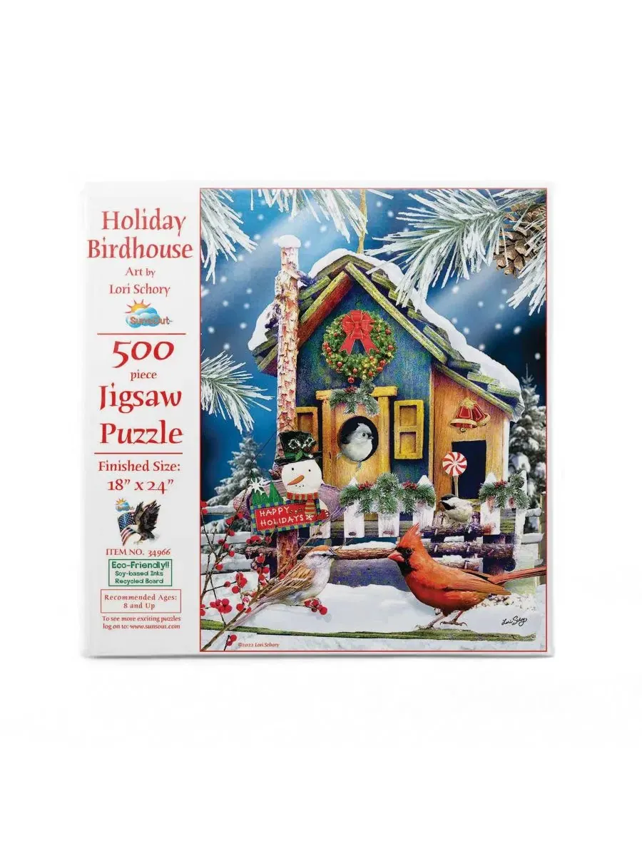 Пазл 500 элементов «Holiday Birdhouse» SunsOut, 45×60 см — изображение 3 из 5, нет цвета