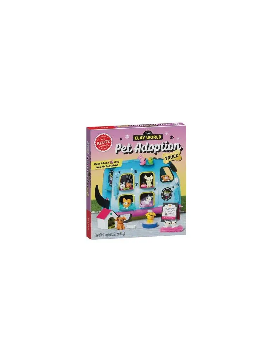 Набор для лепки из глины Mini Clay World Pet Adoption Truck, Klutz