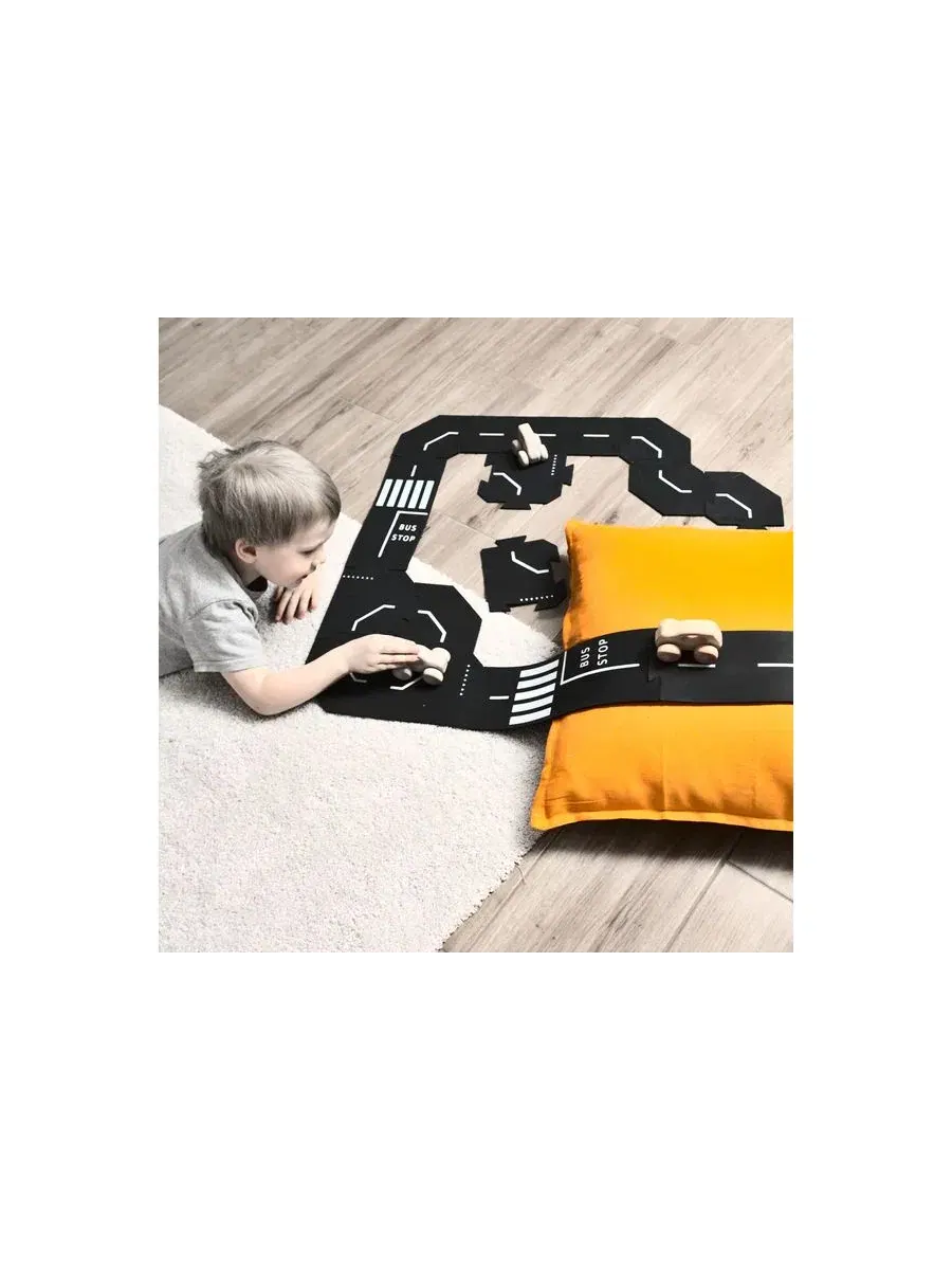 Игровой набор с дорогой City Set ToddleRoad — изображение 2 из 6, черный