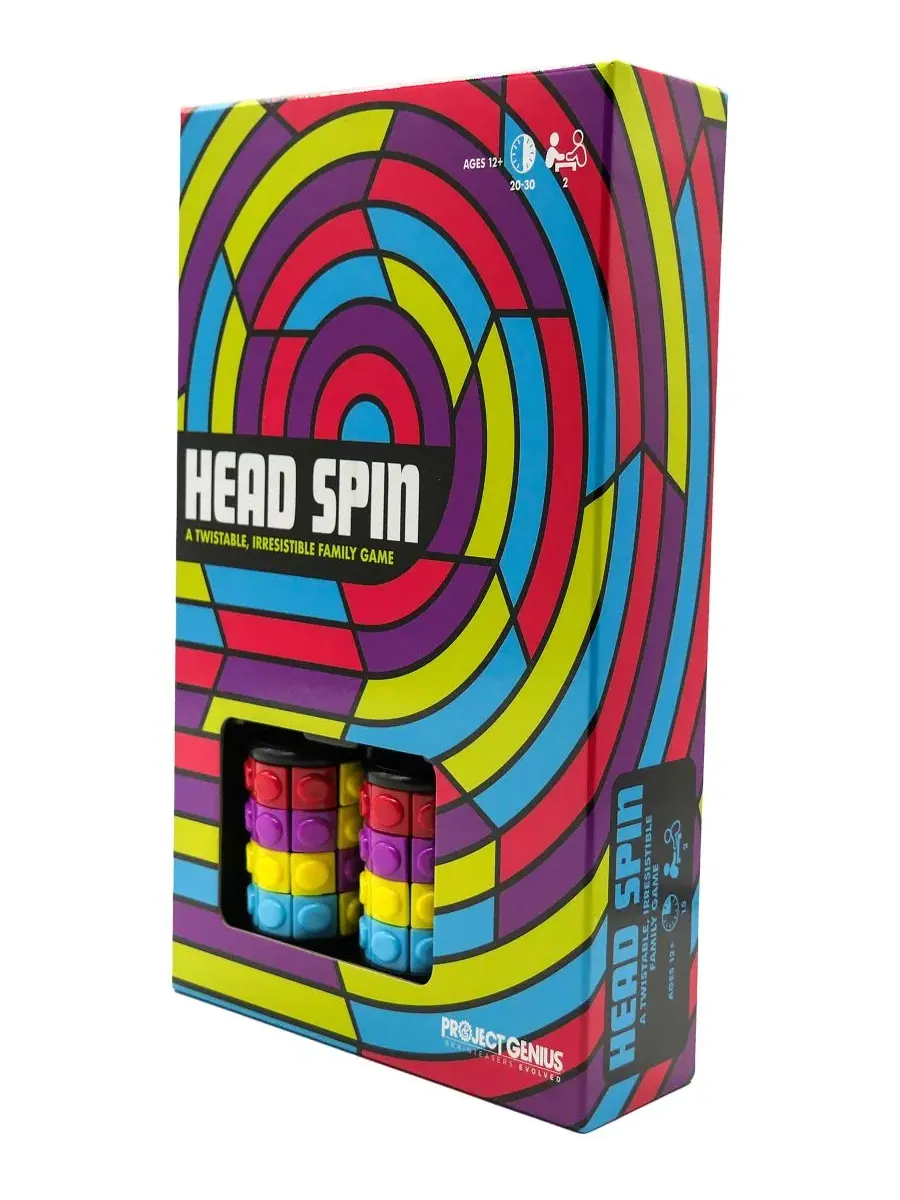 Настольная игра Head Spin Family Two-Player Fidget-Spinner Game Project Genius — изображение 3 из 6, мульти