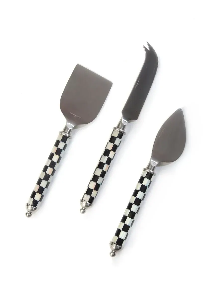 Набор из 3 ножей для сыра Courtly Check Supper Club Mackenzie-Childs