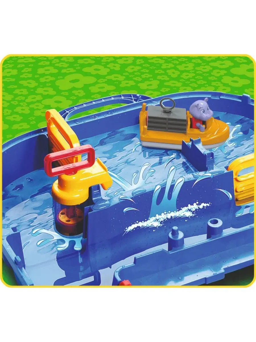 Игровой набор с водным каналом AmphieWorld Blue WOWMAZING — изображение 4 из 4, синий