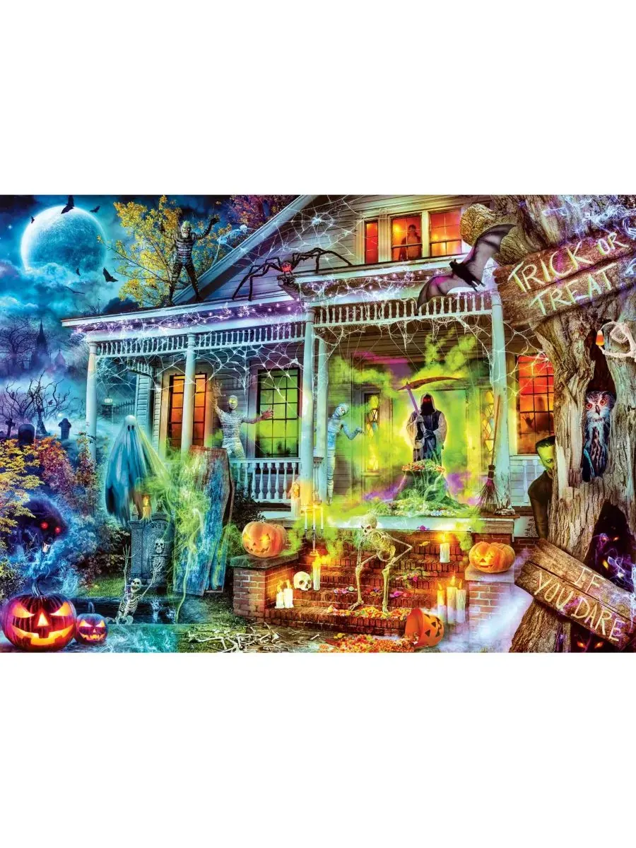 Пазл MasterPieces «Светящийся в темноте - Если осмелишься» (1000 деталей) Masterpieces Puzzles — изображение 3 из 3, мульти