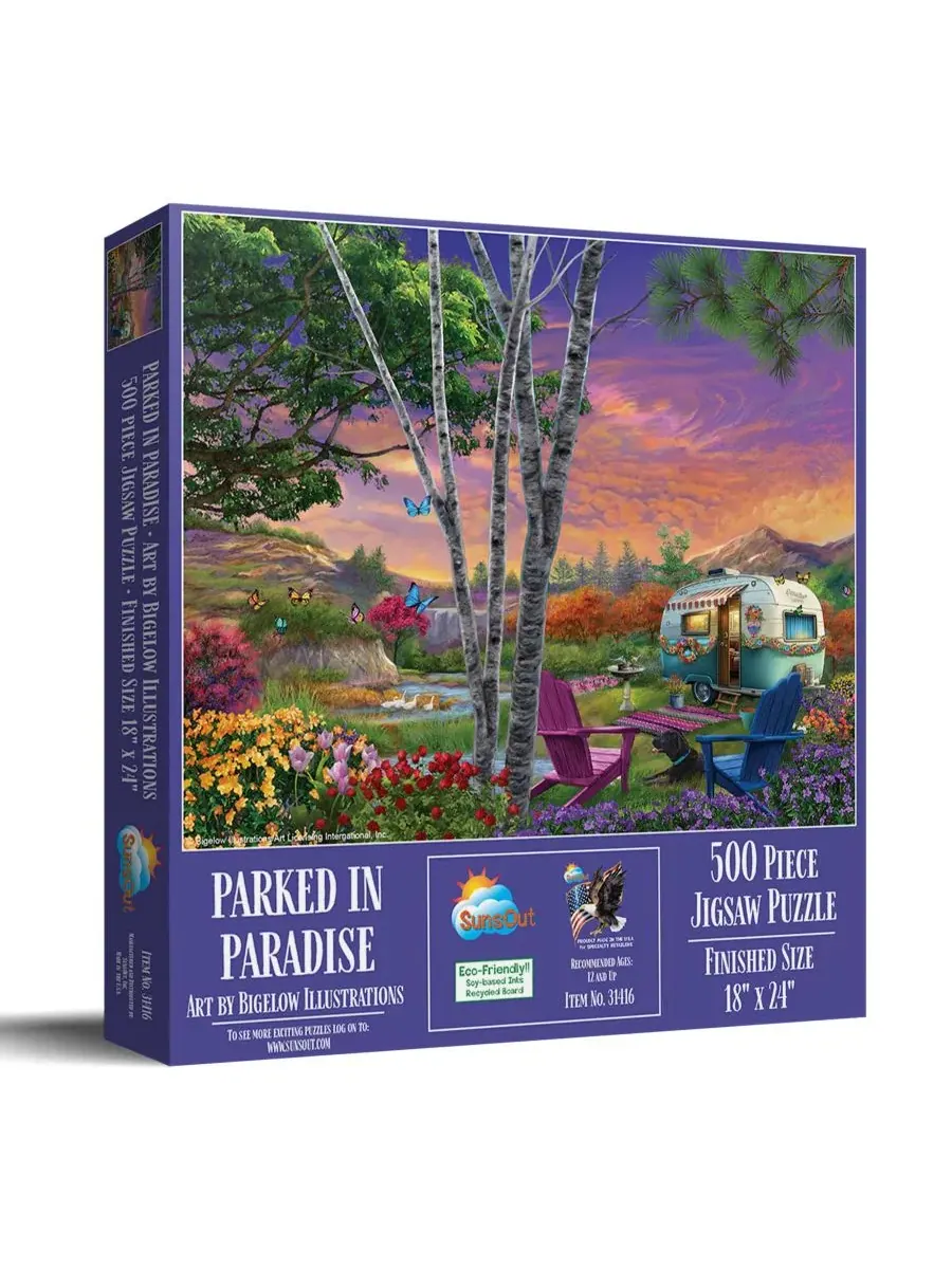Пазл 500 деталей Parked in Paradise SunsOut, 46 x 61 см