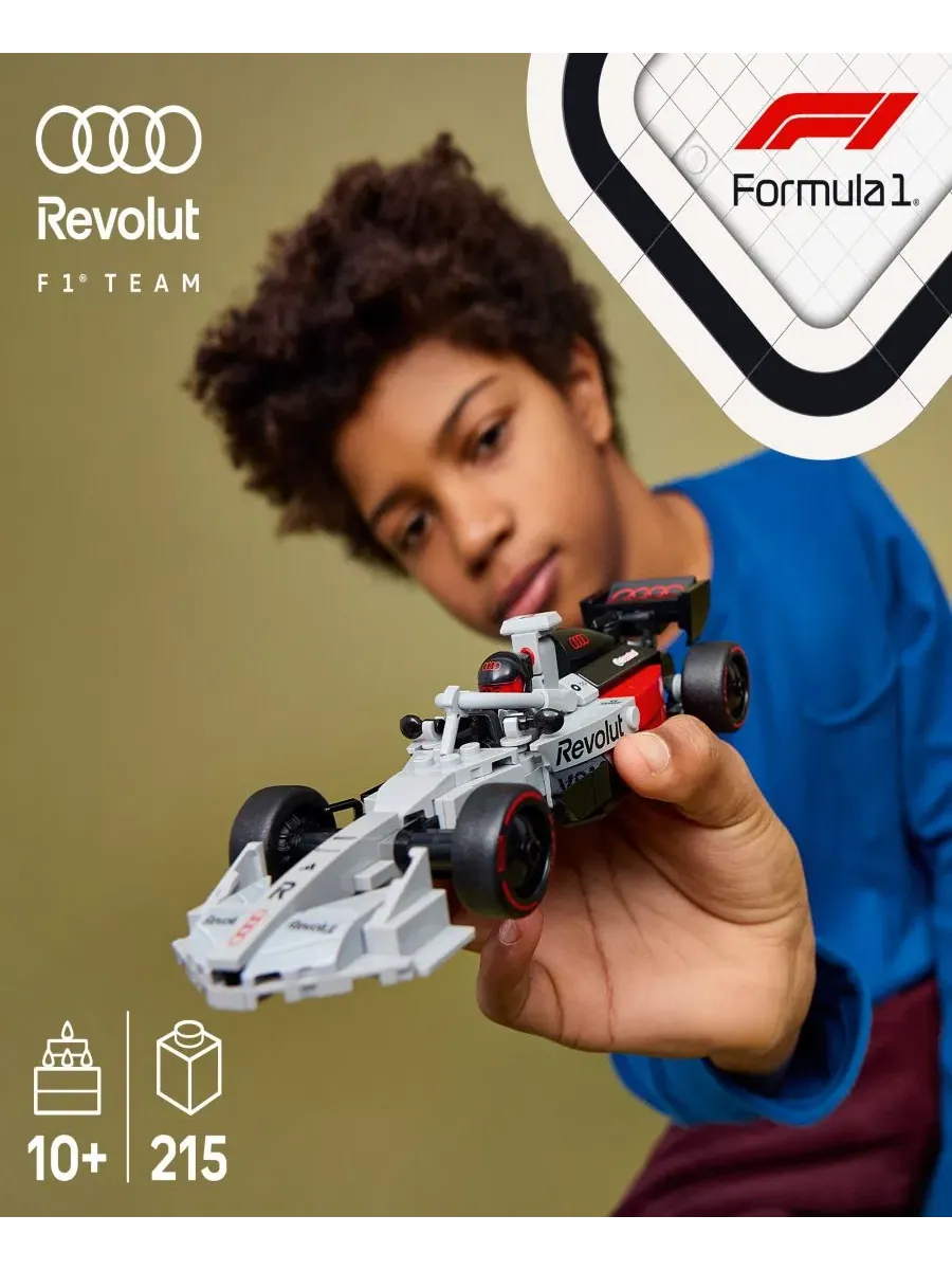 Конструктор Speed Champions Audi R26 F1 Race Car, 77259 Lego — изображение 2 из 6, нет цвета