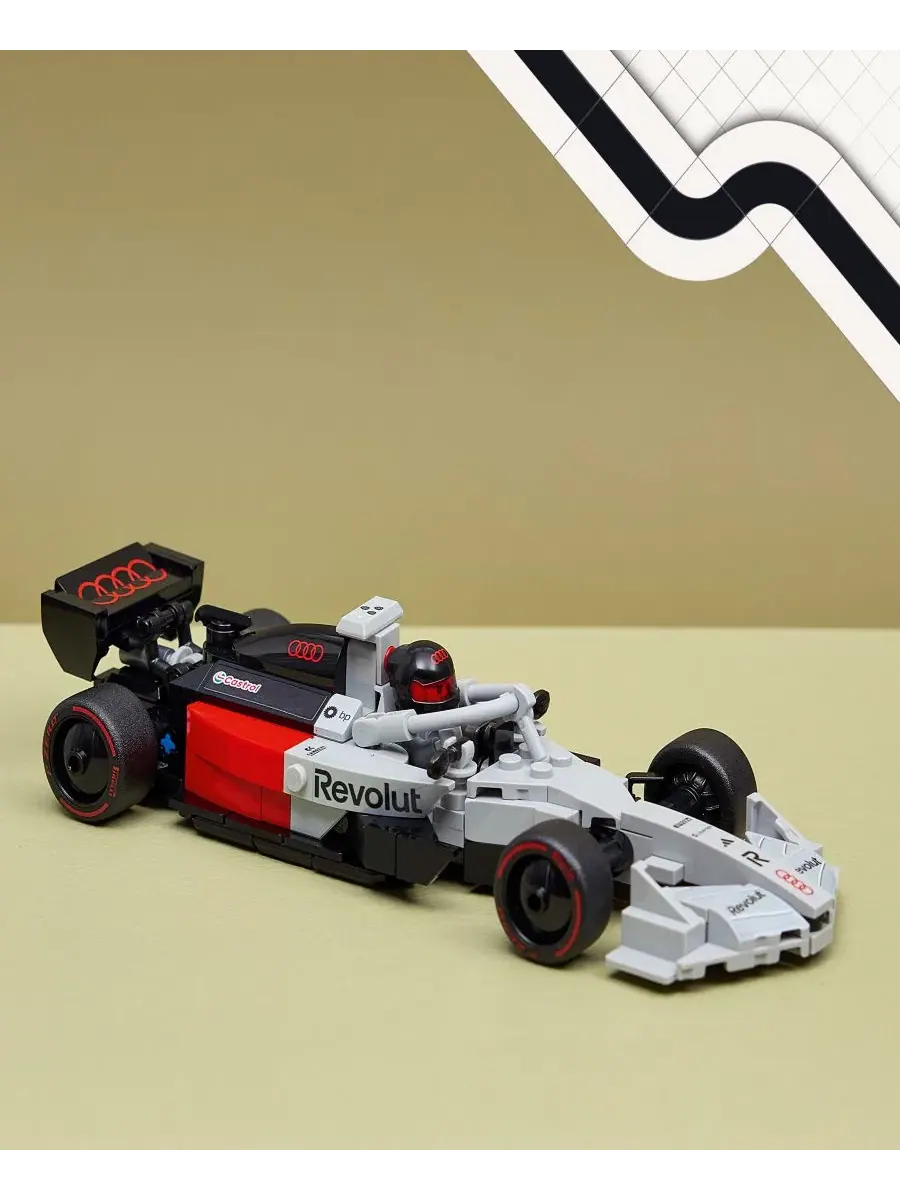 Конструктор Speed Champions Audi R26 F1 Race Car, 77259 Lego — изображение 3 из 6, нет цвета