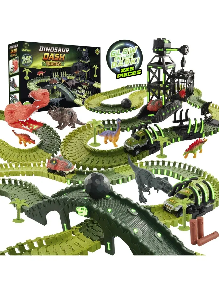 Набор для изучения следов динозавров (STEM), 225 деталей Usa Toyz — мульти