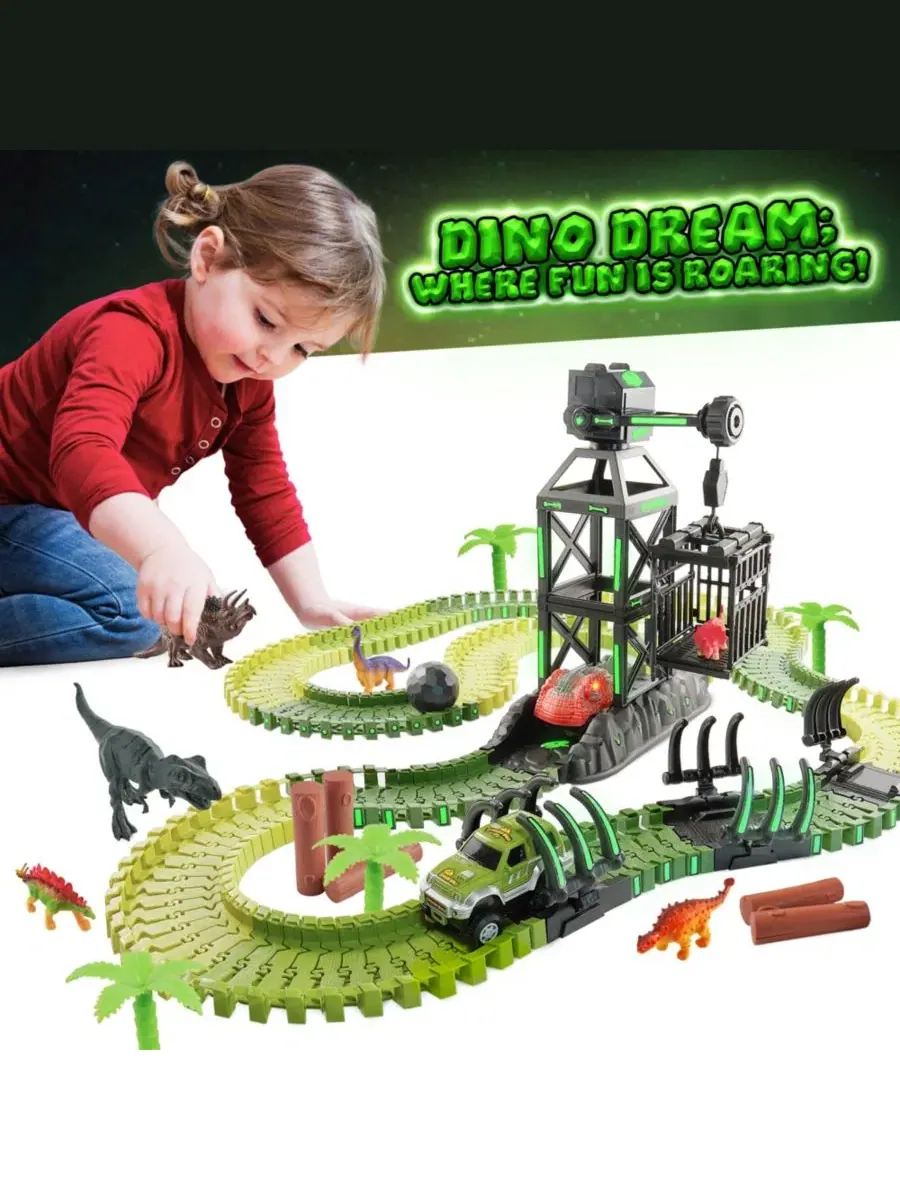Набор для изучения следов динозавров (STEM), 225 деталей Usa Toyz — изображение 9 из 11, нет цвета