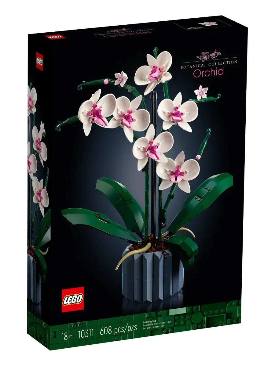 Конструктор Icons 10311 «Орхидея: комнатное растение» для взрослых Lego — изображение 2 из 4, нет цвета