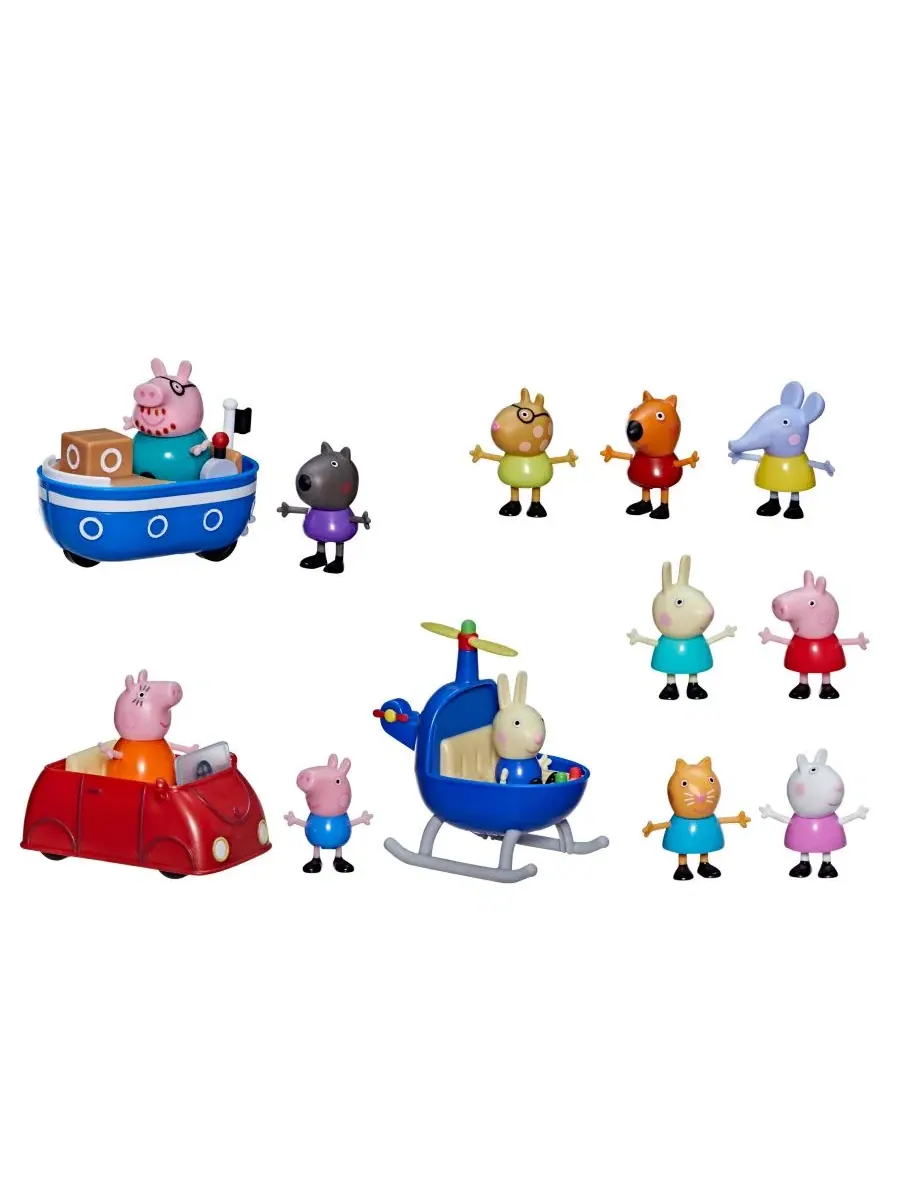 Игровой набор с фигурками и транспортом Away We Go with Peppa Peppa Pig — мульти