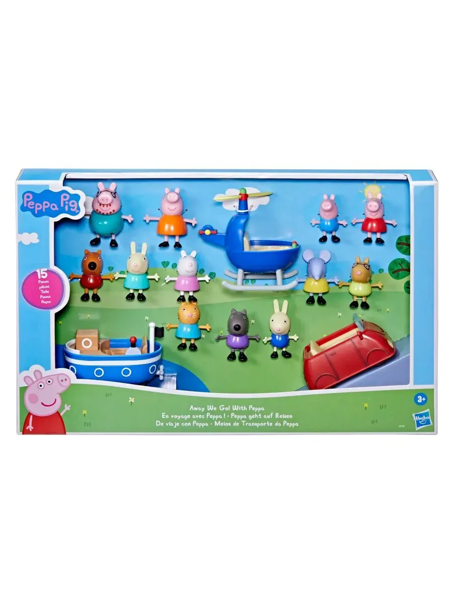 Игровой набор с фигурками и транспортом Away We Go with Peppa Peppa Pig — изображение 2 из 4, нет цвета