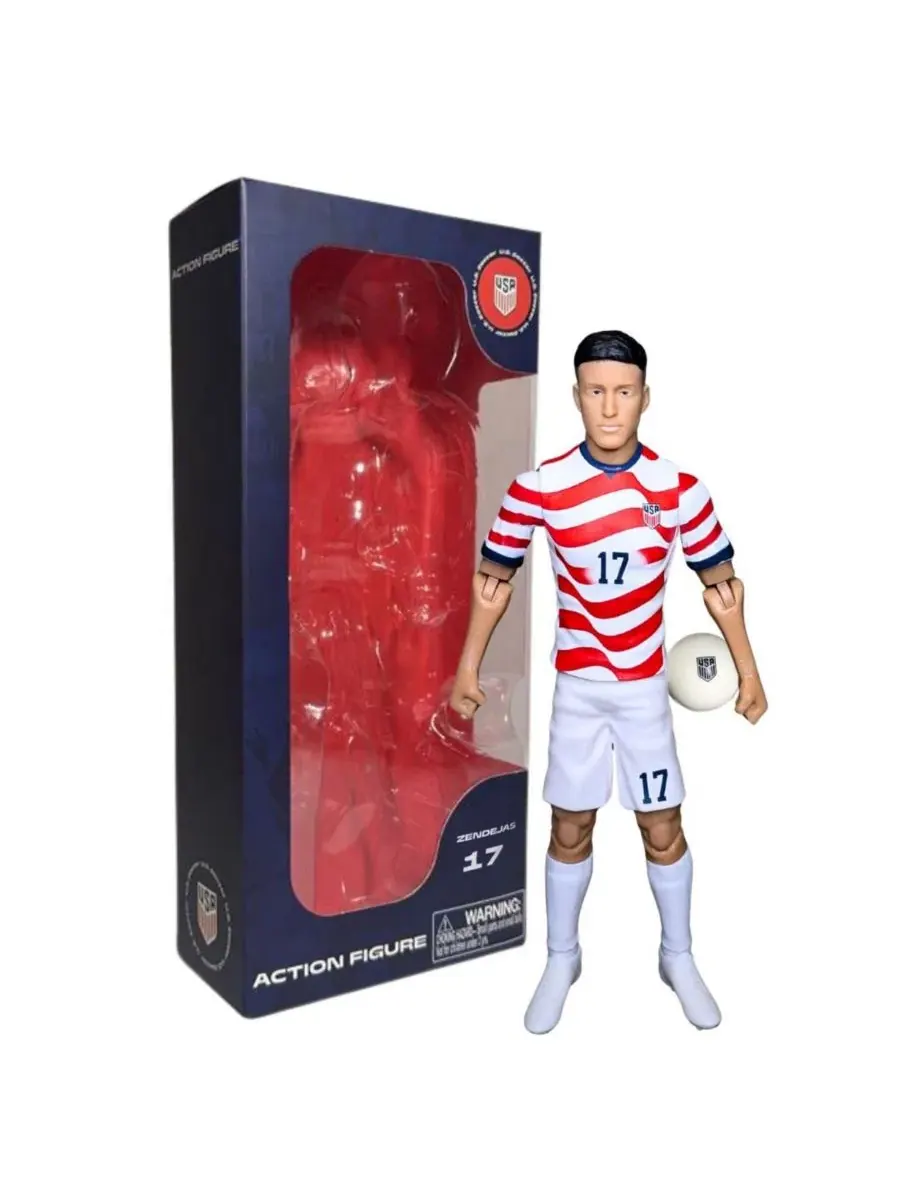 Коллекционная футбольная фигурка SOCKERS 2026 USMNT Алехандро Зендехаса высотой 20 см Banbo Toys