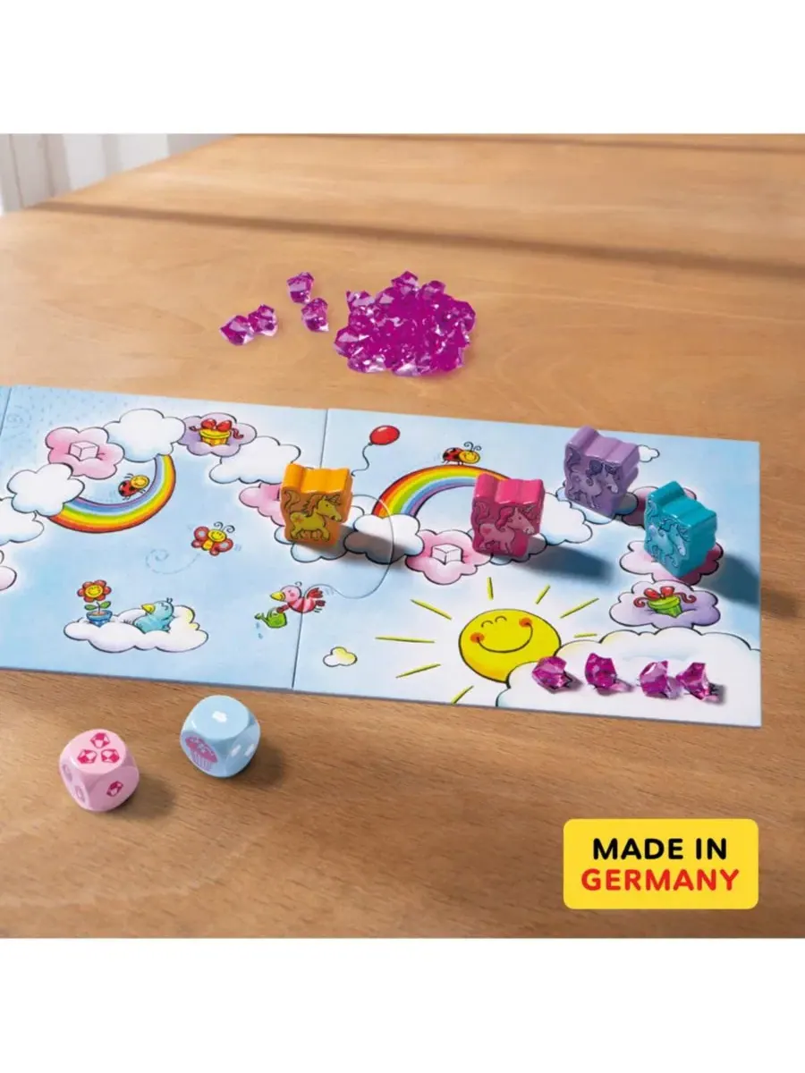 Настольная игра Unicorn Glitterluck Cloud Crystals Haba — изображение 6 из 7, розовый