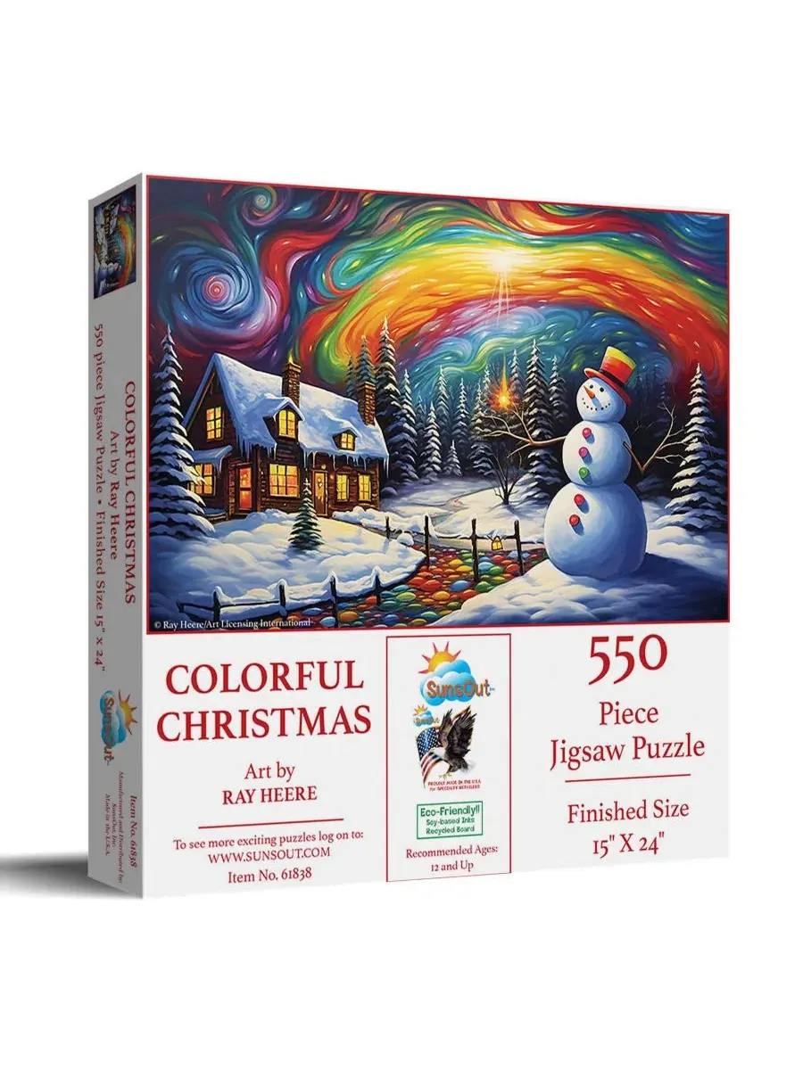 Пазл 550 деталей Colorful Christmas SunsOut