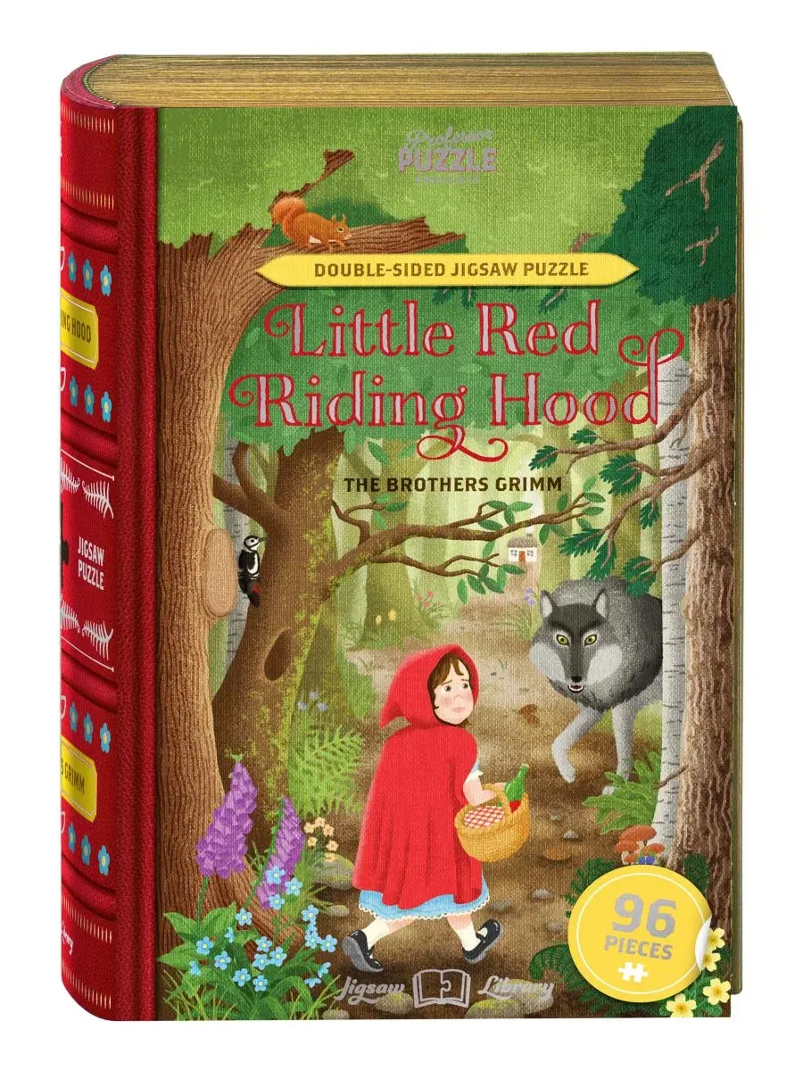 Пазл двусторонний Little Red Riding Hood, 96 деталей University Games