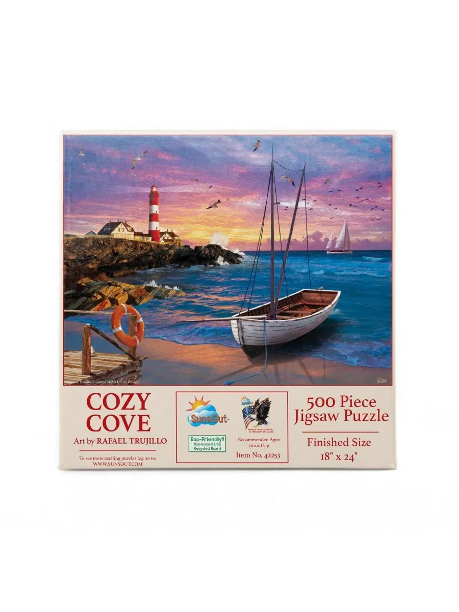 Пазл Cozy Cove из 500 деталей для взрослых Sunsout — изображение 3 из 5, нет цвета