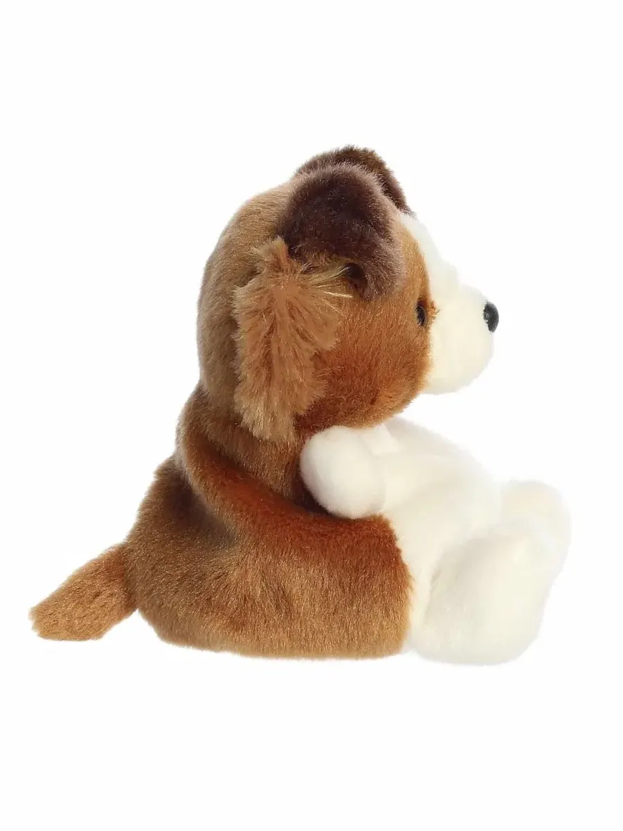 Миниатюрная плюшевая игрушка Mini Fia Sheltie Palm Pals, коричневая, 13 см Aurora — изображение 4 из 6, коричневый