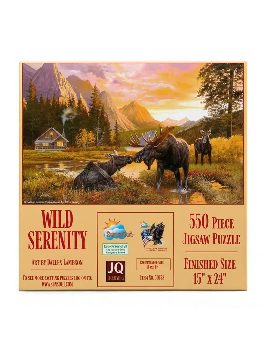 Пазл Wild Serenity из 550 деталей для взрослых Sunsout — изображение 2 из 5, нет цвета