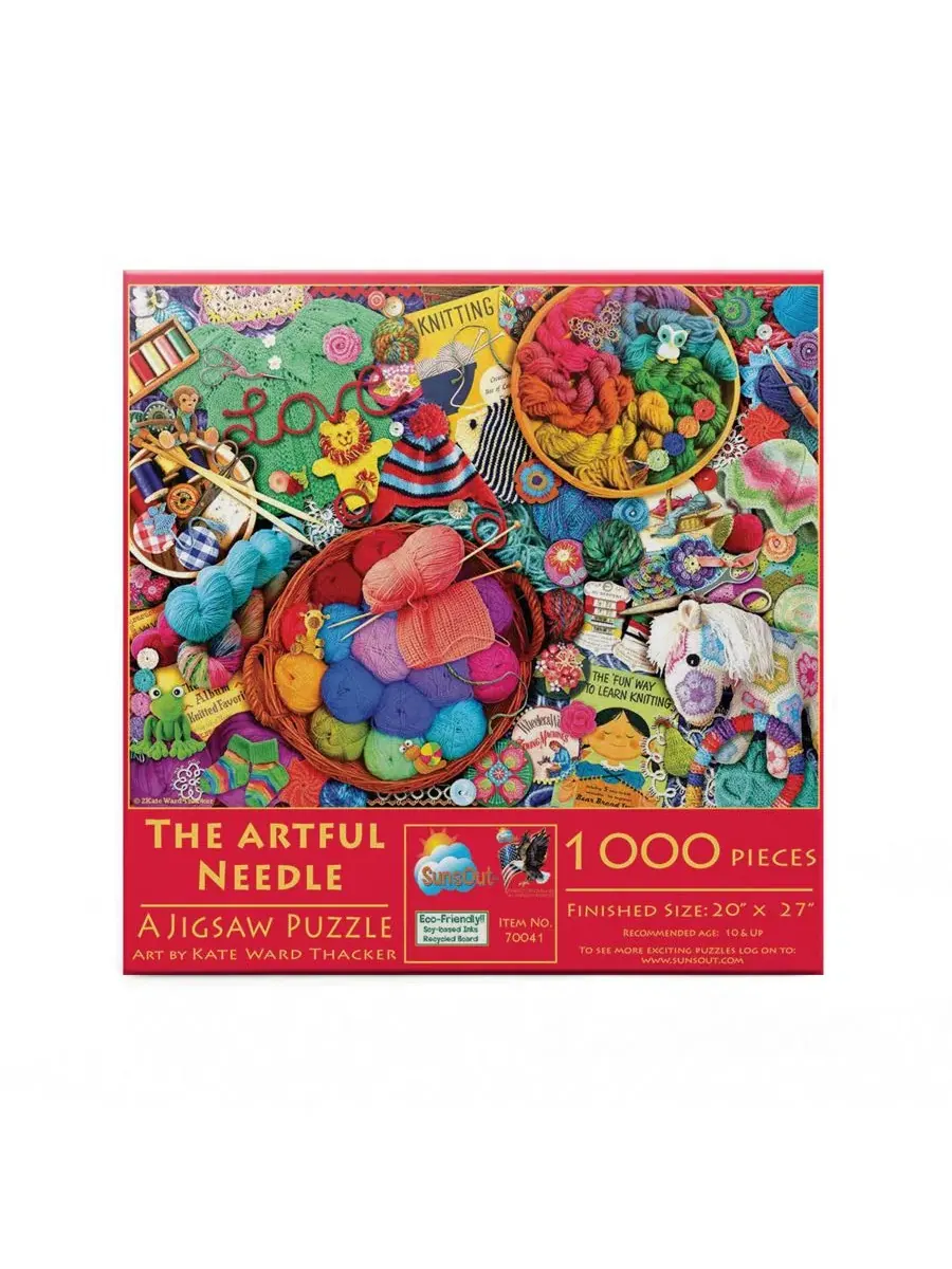 Пазл Artful Needle из 1000 деталей для взрослых Sunsout — изображение 2 из 5, нет цвета