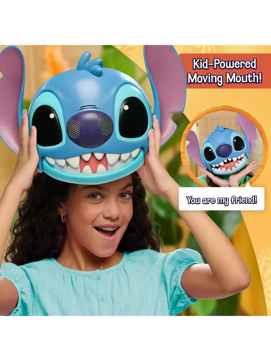 Интерактивная маска-игрушка Talking Mask Stitch, с подвижным ртом и звуками — изображение 3 из 7, нет цвета