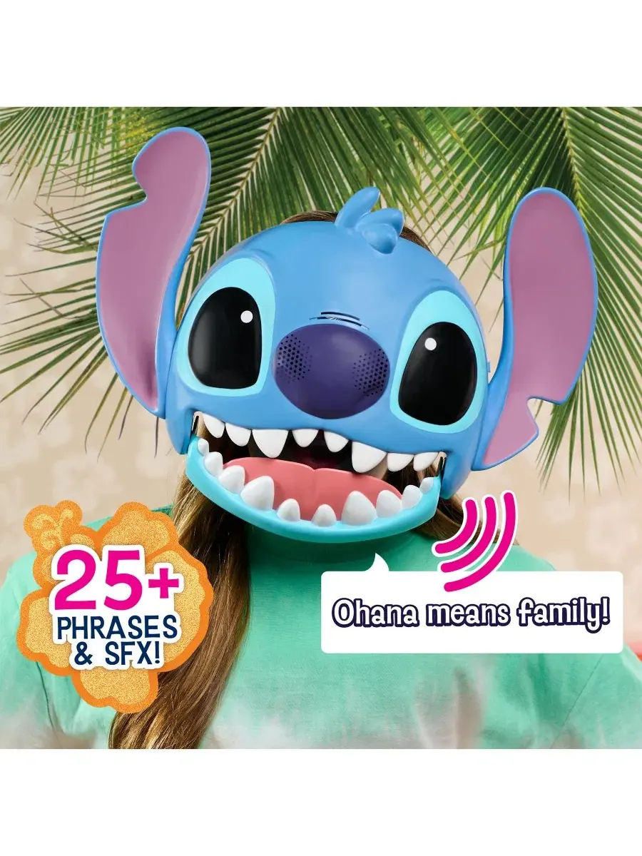 Интерактивная маска-игрушка Talking Mask Stitch, с подвижным ртом и звуками — изображение 4 из 7, нет цвета