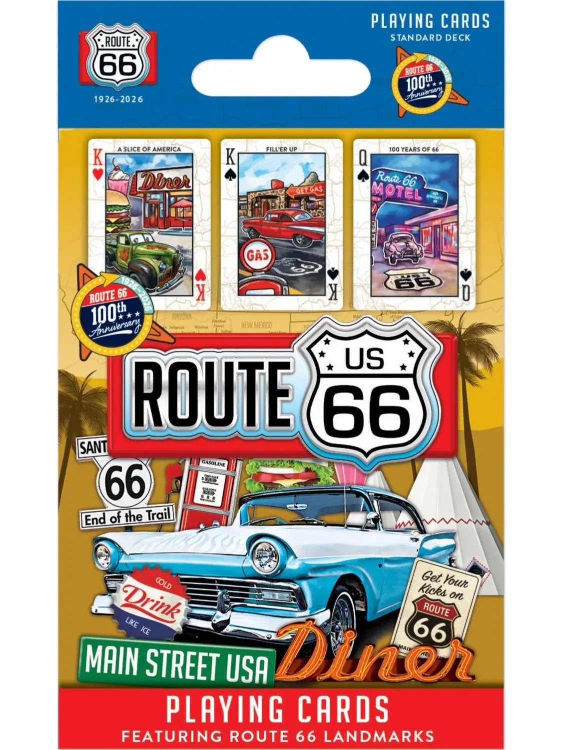 Игральные карты Route 66 - колода из 54 карт Masterpieces Puzzles