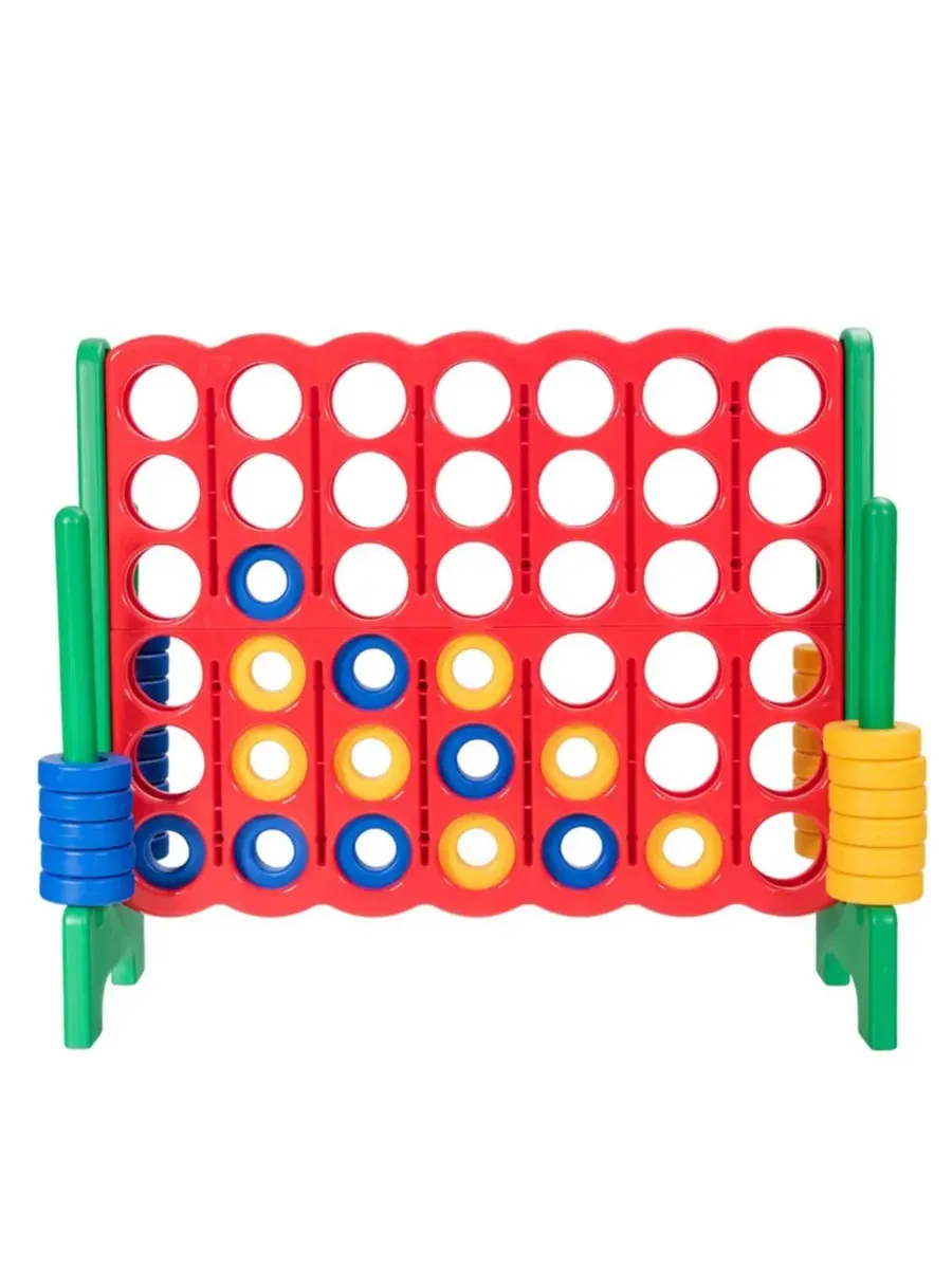 Напольная игра 4 в ряд Jumbo 4-to-Score Giant Game Set Gymax — изображение 4 из 10