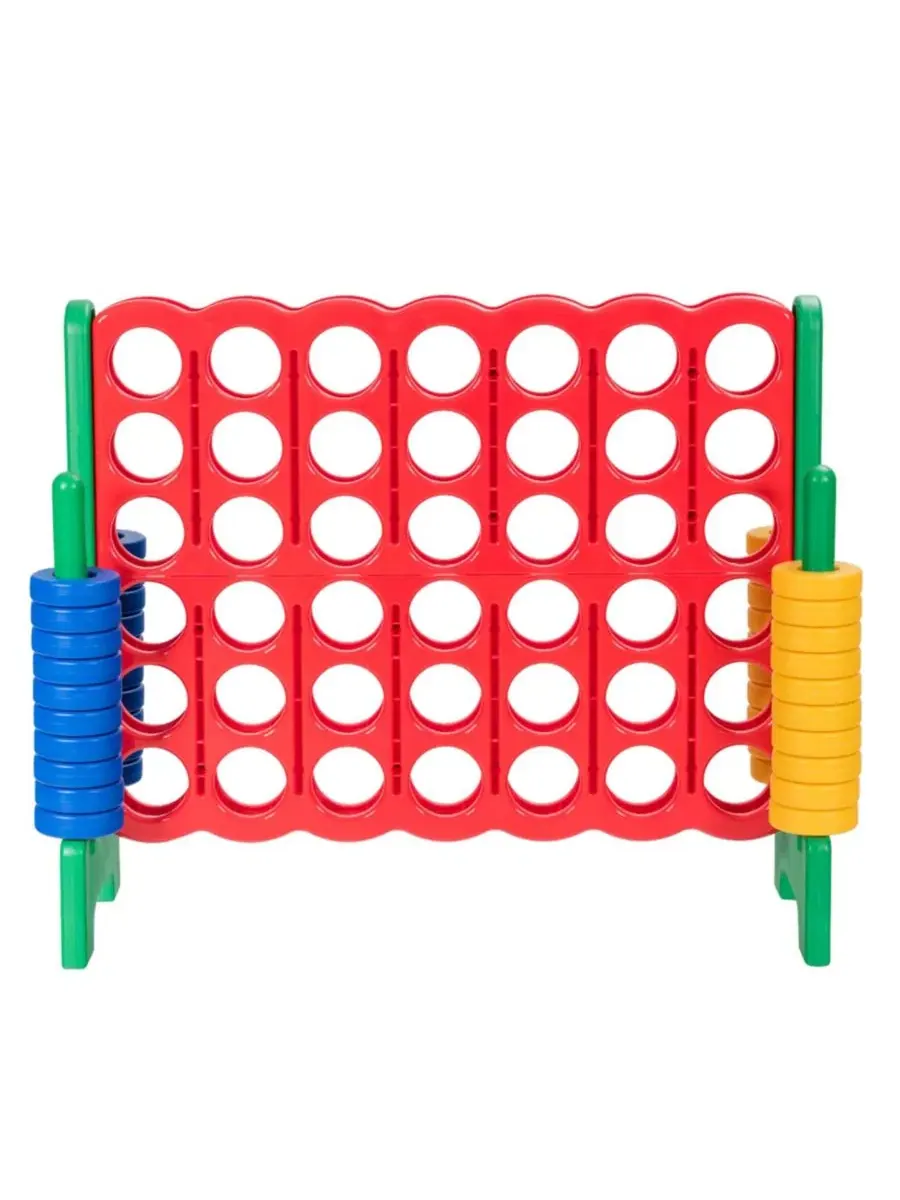 Напольная игра 4 в ряд Jumbo 4-to-Score Giant Game Set Gymax — изображение 6 из 10
