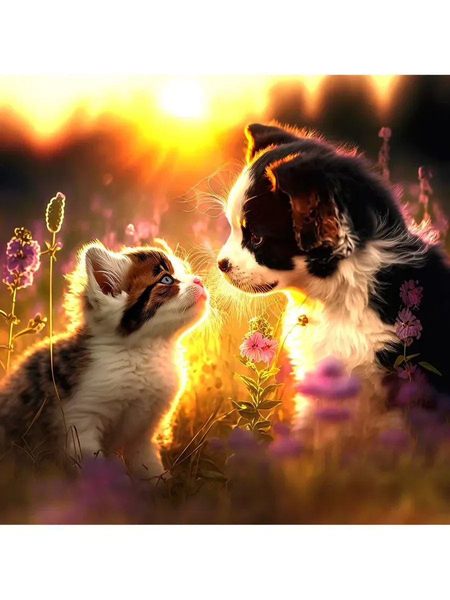Пазл 500 элементов Cats and Dogs SunsOut, 48x48 см — изображение 4 из 5, нет цвета