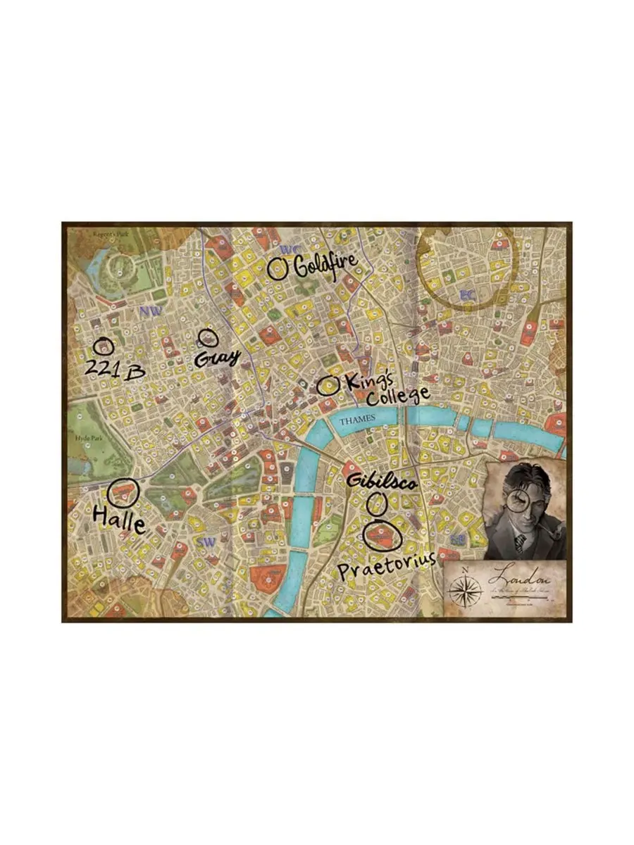 Настольная игра Sherlock Holmes Consulting Detective: Jack the Ripper West End Adventures Asmodee — изображение 3 из 3