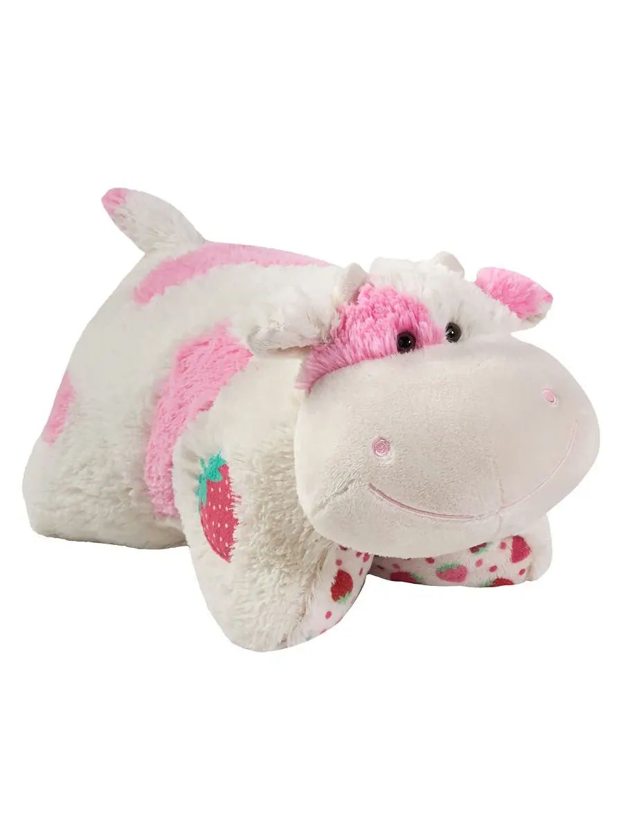 Мягкая плюшевая подушка в виде коровы с приятным ароматом Pillow Pets